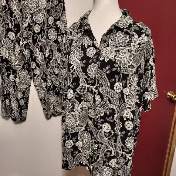 Kathie lee Woman 2 piece set 22/24 VGC 100% Rayon - Picture 2 of 5